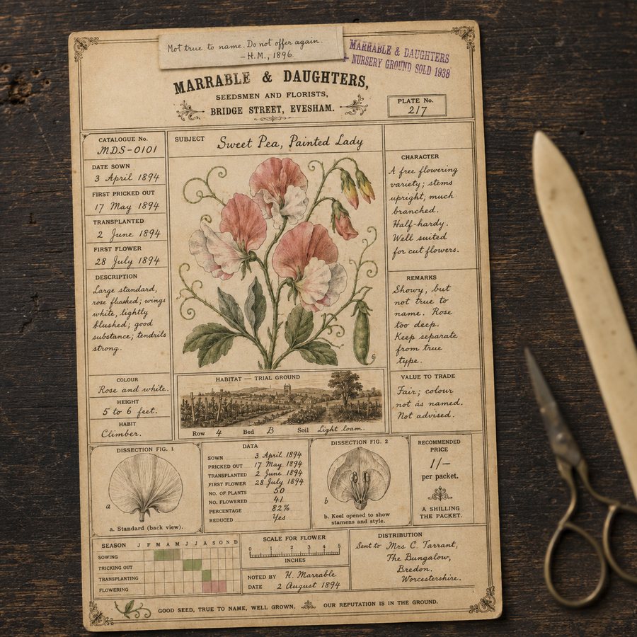 A mounted insect specimen card